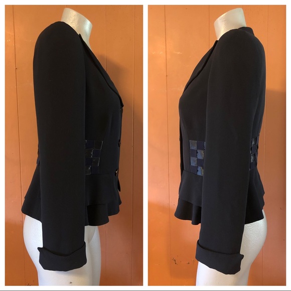 Armani Collezioni Black Peplum Blazer, 8 - Picture 5 of 14